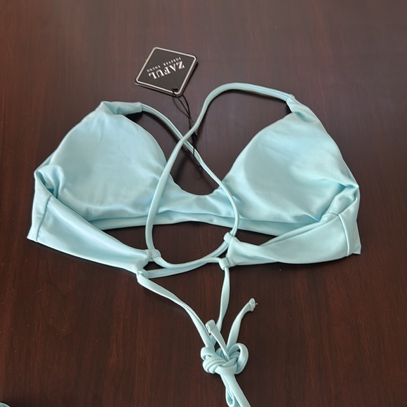 ZAFUL Tie Back High Cut Bralette Bikini Swimsuit Mismatch Size Top S Bottom M - Picture 6 of 8